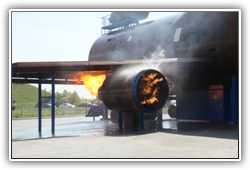 Brandsimulation Triebwerksbrand