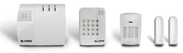 Lupus XT1 Alarmzentrale mit Keypad, Bewegungsmelder und Fenster/Türkontakten